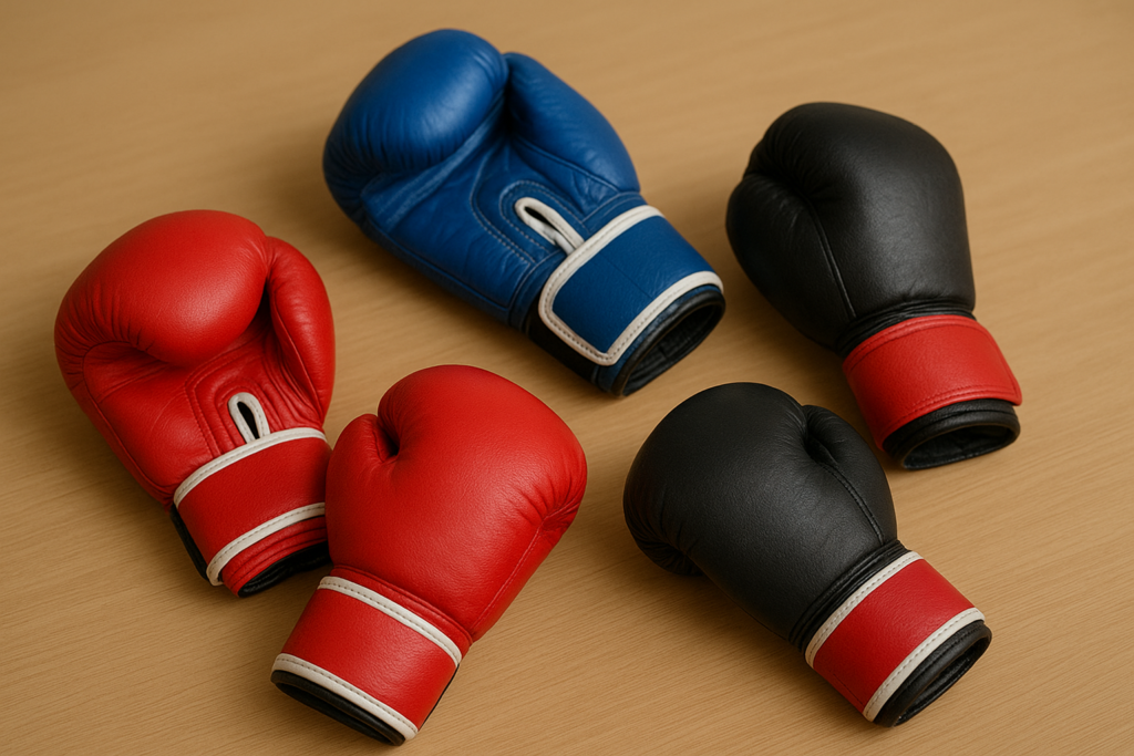 Boxing Gloves in Triangular Formation