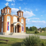 Serbian Orthodox church under clear sky